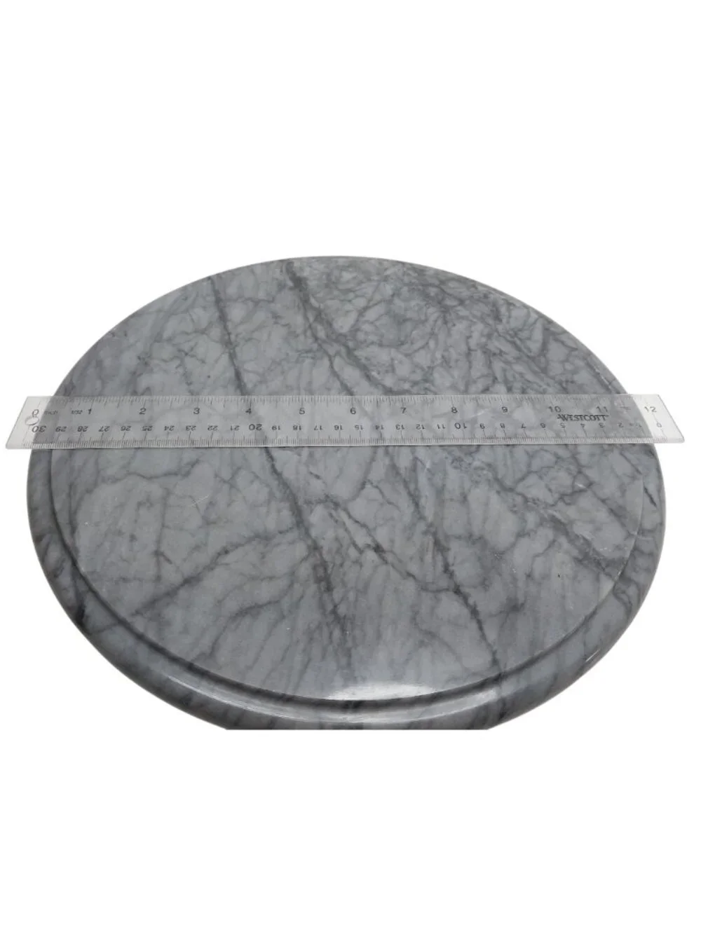 Gray Marble Lazy Susan Turntable 12